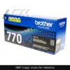 Genuine Brother TN760 Jumbo toner cartridge, OEM image shown for reference