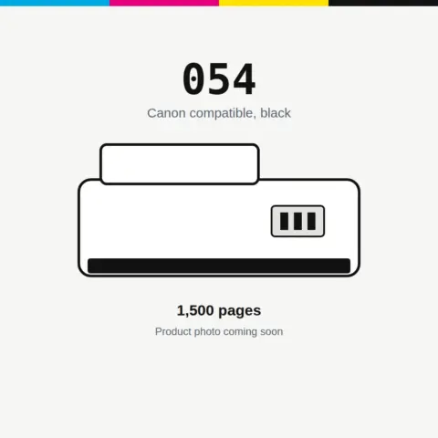 Compatible Canon 054 Black Toner Cartridge, 1,500 page yield