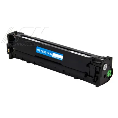 Compatible HP 128A Cyan Toner Cartridge (CE321A), compatible cartridge photo