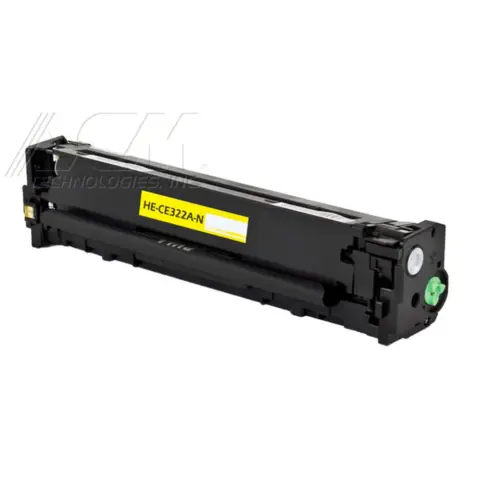 Compatible HP 128A Yellow Toner Cartridge (CE322A), compatible cartridge photo