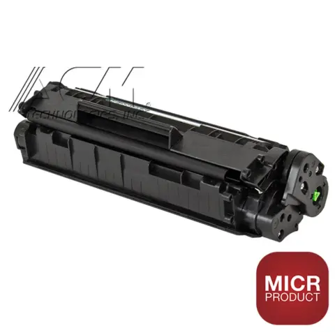 Compatible HP 12A MICR Black Toner Cartridge (Q2612A), compatible cartridge photo