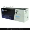 Genuine HP 17A Jumbo toner cartridge, OEM image shown for reference