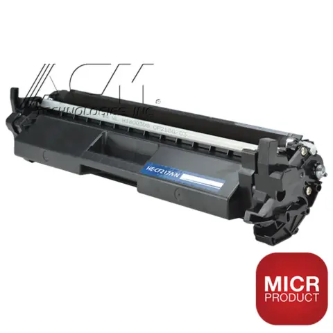 Compatible HP 17A MICR Black Toner Cartridge (CF217A), compatible cartridge photo