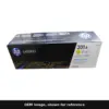 Genuine HP 201A toner cartridge, OEM image shown for reference