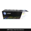Genuine HP 201X toner cartridge, OEM image shown for reference