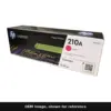 Genuine HP 210A toner cartridge, OEM image shown for reference