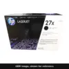 Genuine HP 27X toner cartridge, OEM image shown for reference