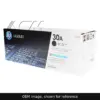 Genuine HP 30A MICR toner cartridge, OEM image shown for reference