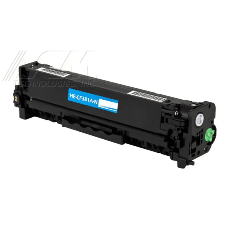 Compatible HP 312A Cyan Toner Cartridge (CF381A), compatible cartridge photo