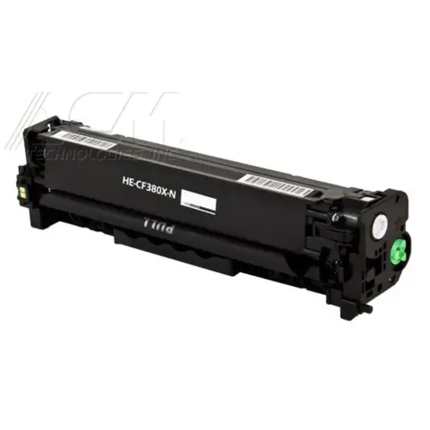 Compatible HP 312X Black High Yield Toner Cartridge (CF380X), compatible cartridge photo