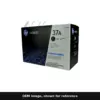 Genuine HP 37A toner cartridge, OEM image shown for reference