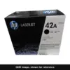 Genuine HP 38A toner cartridge, OEM image shown for reference