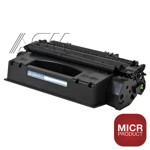 Compatible HP 49X MICR Black High Yield Toner Cartridge (Q5949X), compatible cartridge photo