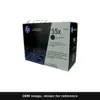 Genuine HP 55X toner cartridge, OEM image shown for reference