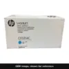 Genuine HP 646A toner cartridge, OEM image shown for reference