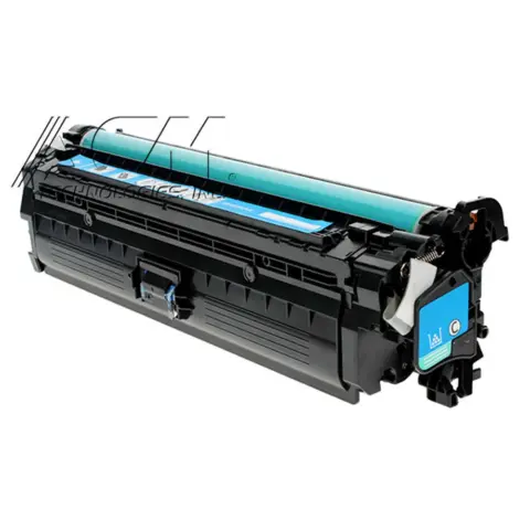Compatible HP 651A Cyan Toner Cartridge (CE341A), compatible cartridge photo