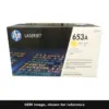 Genuine HP 653A toner cartridge, OEM image shown for reference