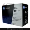 Genuine HP 81X Jumbo toner cartridge, OEM image shown for reference