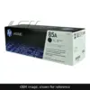 Genuine HP 85A MICR toner cartridge, OEM image shown for reference