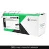 Genuine Lexmark 501H toner cartridge, OEM image shown for reference