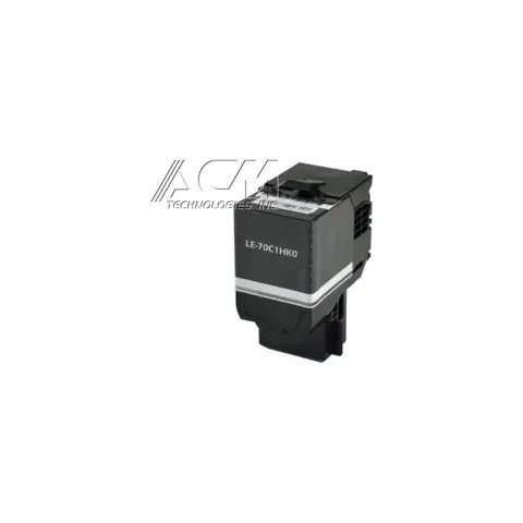 Compatible Lexmark 701HK Black High Yield Toner Cartridge (70C1HK0), compatible cartridge photo