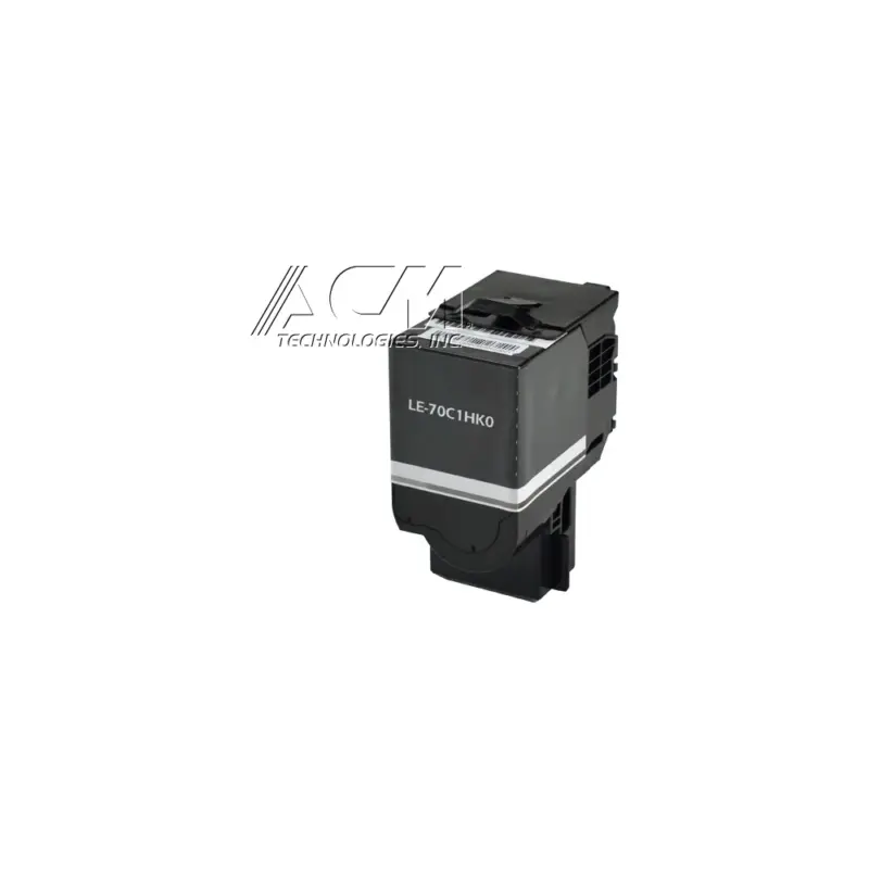 Compatible Lexmark 701HK Black High Yield Toner Cartridge (70C1HK0), compatible cartridge photo