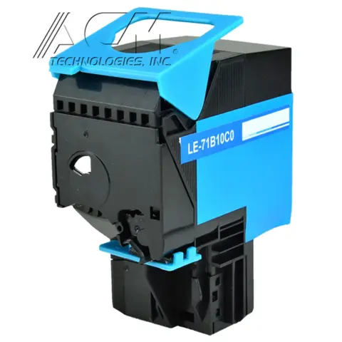 Compatible Lexmark 71B10C0 Cyan Toner Cartridge (71B0020), compatible cartridge photo