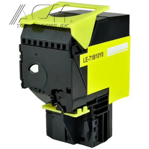 Compatible Lexmark 71B10Y0 Yellow Toner Cartridge (71B0040), compatible cartridge photo