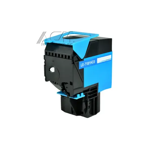 Compatible Lexmark 71B1HC0 Cyan High Yield Toner Cartridge (71B0H20), compatible cartridge photo