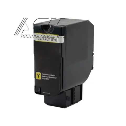 Compatible Lexmark 741SY Yellow Toner Cartridge (74C1SY0), compatible cartridge photo