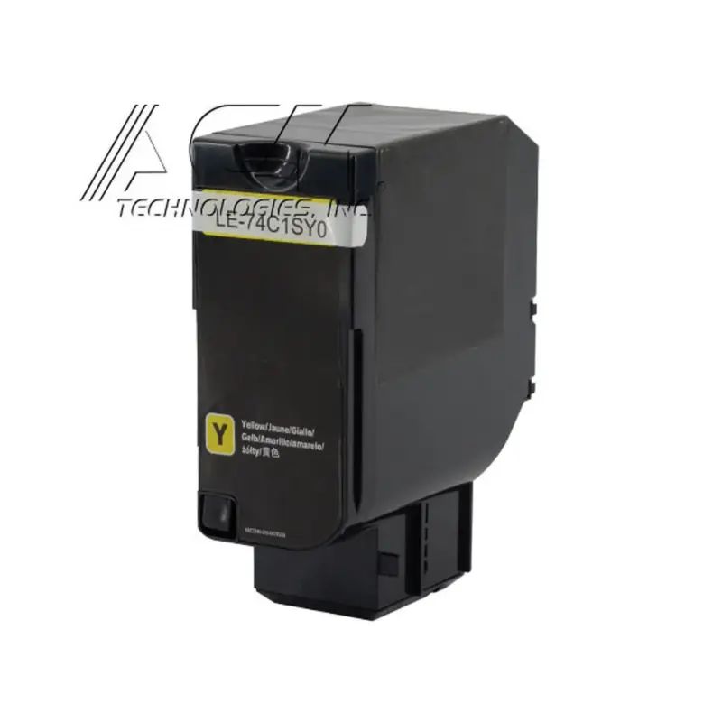 Compatible Lexmark 741SY Yellow Toner Cartridge (74C1SY0), compatible cartridge photo