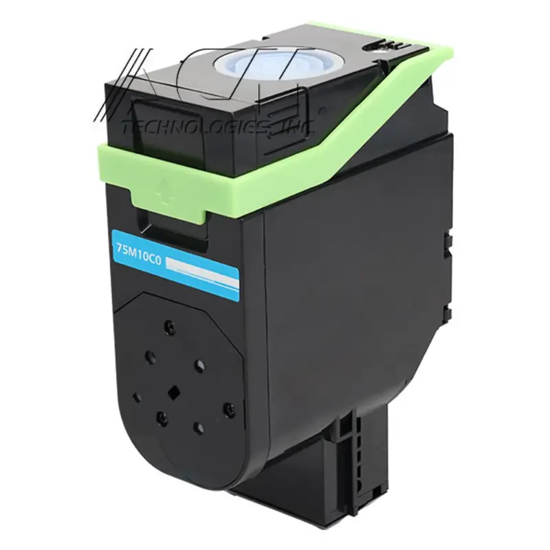 Compatible Lexmark 75M10C0 Cyan Toner Cartridge, compatible cartridge photo