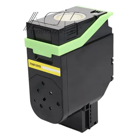 Compatible Lexmark 75M10Y0 Yellow Toner Cartridge, compatible cartridge photo