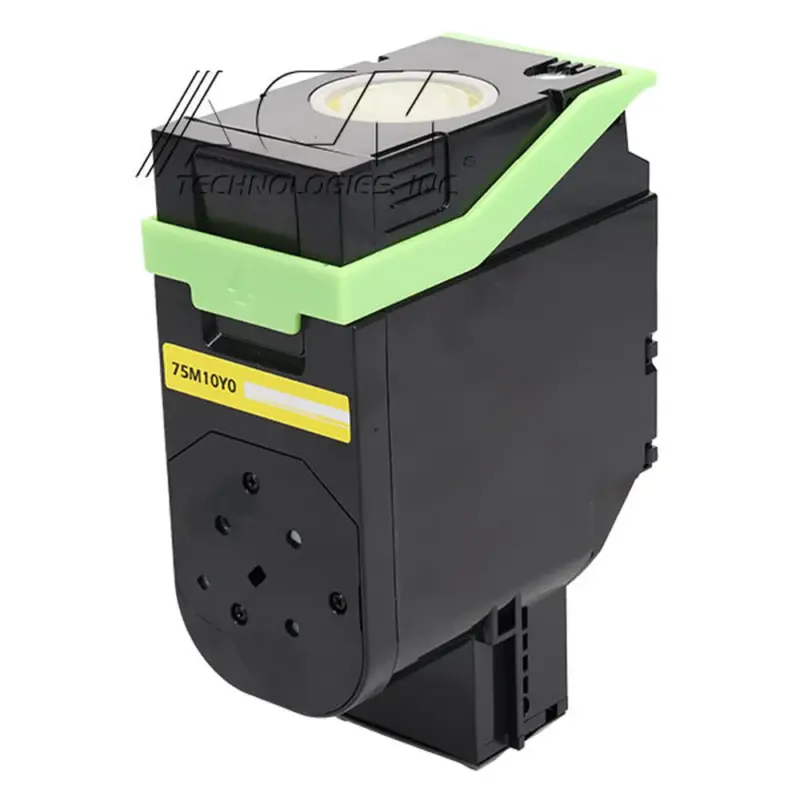 Compatible Lexmark 75M10Y0 Yellow Toner Cartridge, compatible cartridge photo