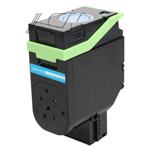 Compatible Lexmark 75M1HC0 Cyan High Yield Toner Cartridge (75M0H20), compatible cartridge photo