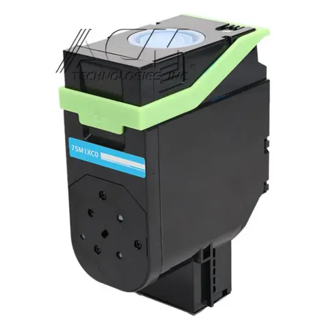 Compatible Lexmark 75M1XC0 Cyan High Yield Toner Cartridge (75M0X20), compatible cartridge photo