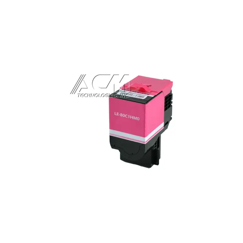 Compatible Lexmark 801HM Magenta High Yield Toner Cartridge (80C1HM0), compatible cartridge photo