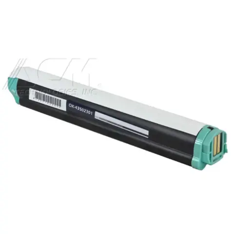 Compatible Oki 43502301 Black Toner Cartridge, compatible cartridge photo