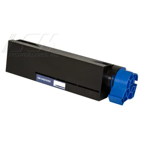 Compatible Oki 44574701 Black Toner Cartridge, compatible cartridge photo