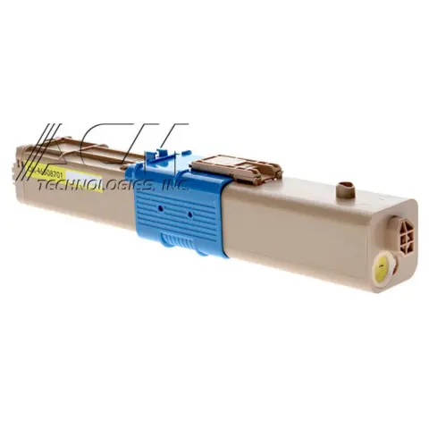 Compatible Oki 46508701 Yellow High Yield Toner Cartridge (46508705), compatible cartridge photo