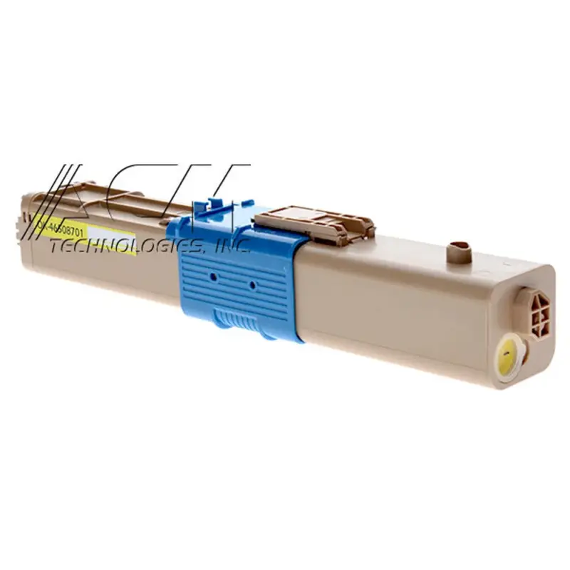 Compatible Oki 46508701 Yellow High Yield Toner Cartridge (46508705), compatible cartridge photo