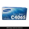 Genuine Samsung CLT-C406S toner cartridge, OEM image shown for reference