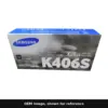 Genuine Samsung CLT-K406S toner cartridge, OEM image shown for reference
