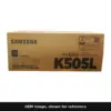 Genuine Samsung CLT-K505L toner cartridge, OEM image shown for reference
