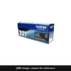 Genuine Brother TN221BK toner cartridge, OEM image shown for reference