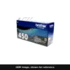Genuine Brother TN450 packaging, OEM image shown for reference