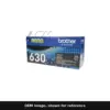 Genuine Brother TN630 toner cartridge, OEM image shown for reference